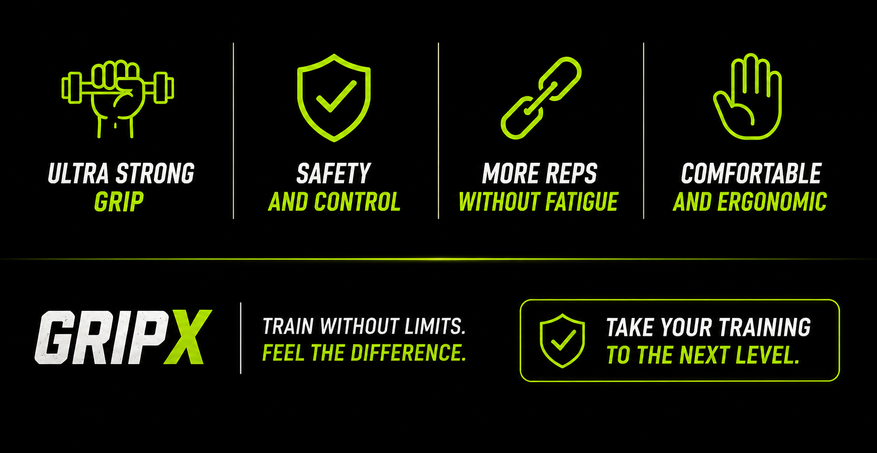 GripX benefits: stronger grip, more safety, more reps, and more comfort